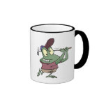 silly golfing golfer frog cartoon mugs