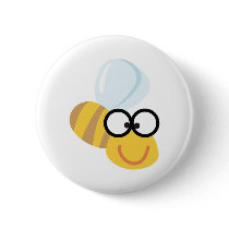 silly goofy bumble bee pin