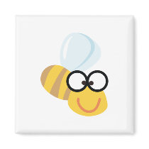 silly goofy bumble bee magnet