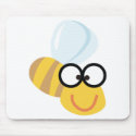 silly goofy bumble bee mousepads