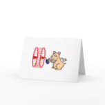 silly hamster oiling wheel cards
