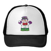 silly happy snowman hat