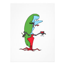 silly lady vampire cartoon invitations
