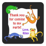 Silly Leaping Lizard Gift Label