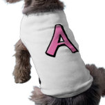 Silly Letters A pink Dog T-shirt