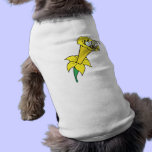 silly little bee in daffodil pet clothing