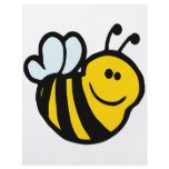 silly little bumble bee smiling cartoon character flyers