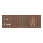 silly little gingerbread cookie business card template