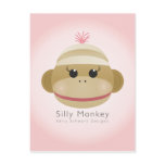 Silly Monkey Postcard Kelly Schwark Designs