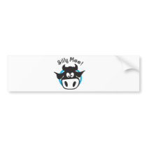 silly moo bumper sticker