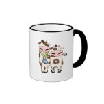 silly moo cow couple cartoon mug