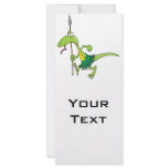 silly native tribe tribal lizard cartoon rack cards
