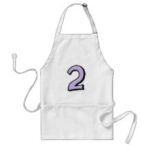 Silly Number 2 lavender Apron