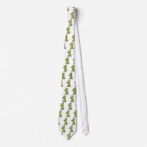 Silly Numbers 1 green Tie