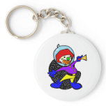 Silly outspace clown keychains