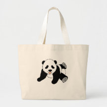 Silly Panda Canvas Bag