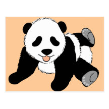 Silly Panda Postcard