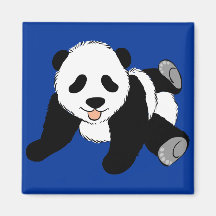 Silly Panda Refrigerator Magnets