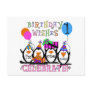 Silly Penguins 1st Birthday Tshirts and Gifts Postcard