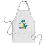 silly puff dragon cartoon character aprons