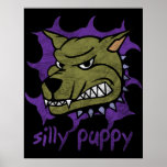 Silly Puppy Halloween Poster