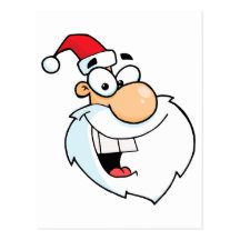 silly santa cartoon post card