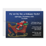 Silly Santa in His Sleigh invitations