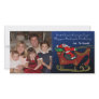 Silly Santa in His Sleigh Picture Card