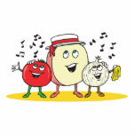 silly singing food acrylic cut out