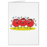 silly singing tomatoes trio greeting card