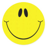 Silly Smiley Face Sticker