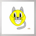 Silly Smiling Lemon Cat Costume posters