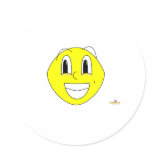 Silly Smiling Lemon stickers