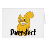 Silly Smiling Orange Cat Purr-fect Greeting Cards