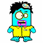 silly smyk zombie cartoon character photo cutouts