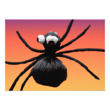 Silly Spider Halloween Custom Invite
