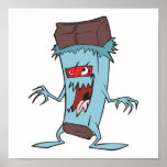 silly super villian evil chocolate candy bar posters