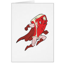 silly superhero caped super steak cards