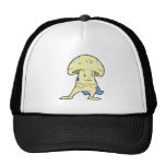 silly superhero hero fungi mushroom cartoon charac trucker hats