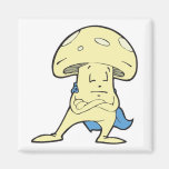 silly superhero hero fungi mushroom cartoon charac magnets