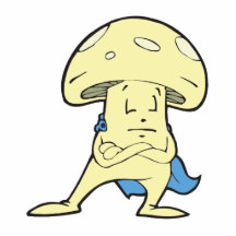 silly superhero hero fungi mushroom cartoon charac photo sculptures