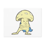 silly superhero hero fungi mushroom cartoon charac postcards