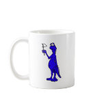 Silly Toothless Dragon with White Flag mugs