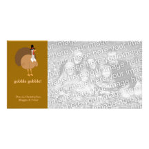 Silly Turkey Custom Photo Card