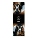 Silly upside Down Pet Goat Bookmark Business Card Template
