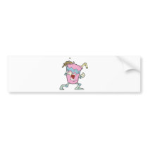 silly villian evil milkshake character bumper stickers