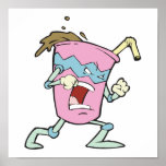 silly villian evil milkshake character posters