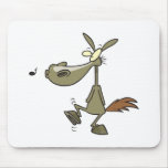 silly whistling pony horse cartoon mousepads