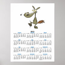 silly whistling pony horse cartoon poster