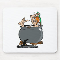 Silly Witch Bath Mouse Mat